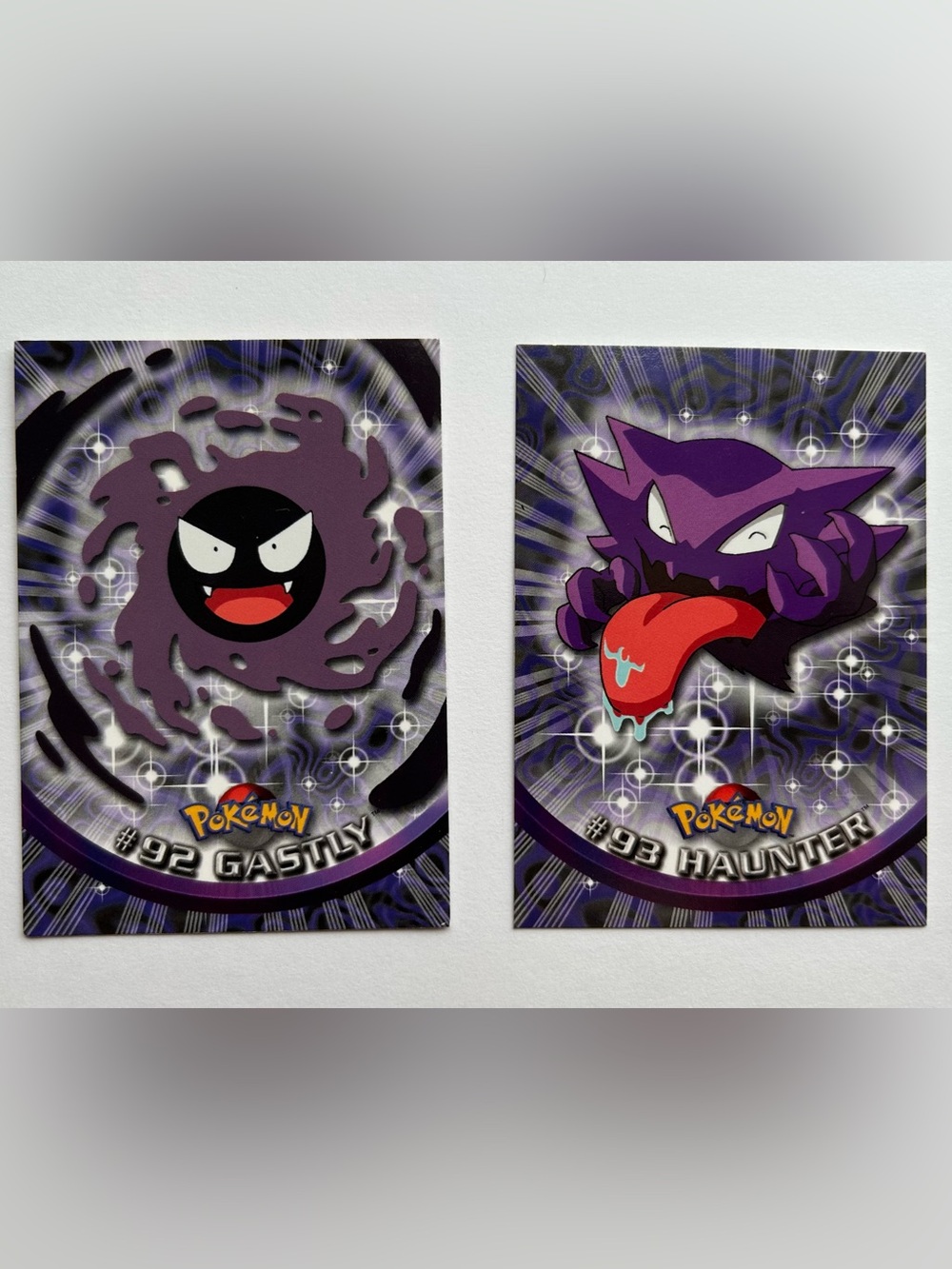 Pokémon Topps Gastly and Haunter